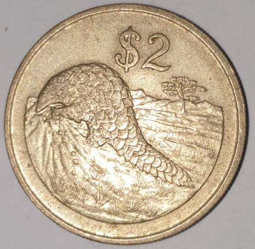 1997 - 2 DOLLAR - $2 COIN - ZIMBABWE - (Copper-Nickel)